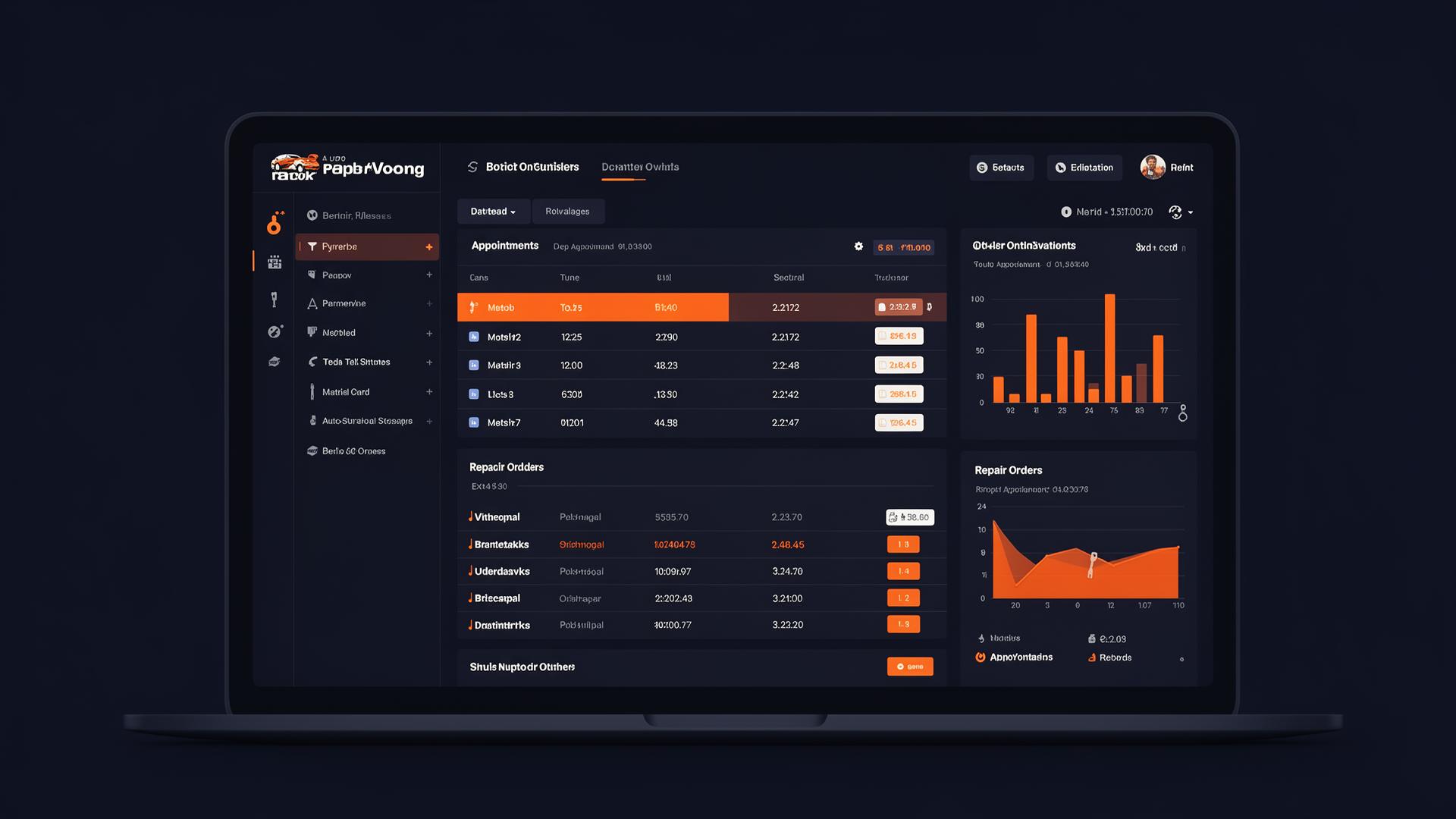 Auto Shop OS dashboard preview